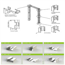 window door guide rail roll former making machine